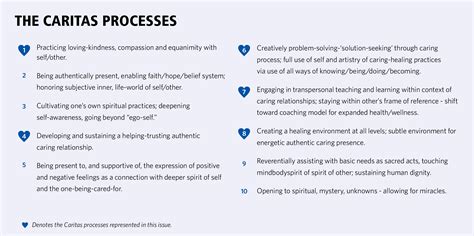 caritas processes nursing